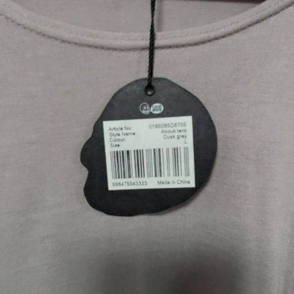 NWT Cheap Monday Women's Dusk Gray ANOUK Tank Top Size Large - Picture 10 of 14